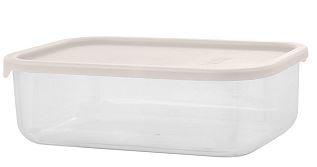 Банка для сыпучих продуктов Sugar&Spice Vanilla прямоуг,0,18л  с гибкой крышкой латте